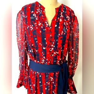 NWT Boden Icons Striped Floral Maxi Dress Size 12